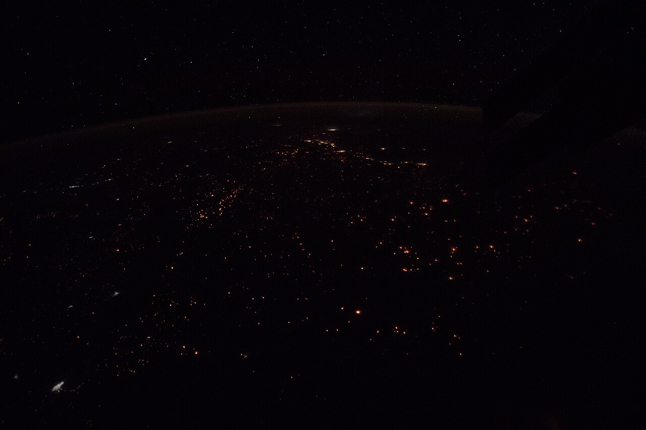 Africa at night