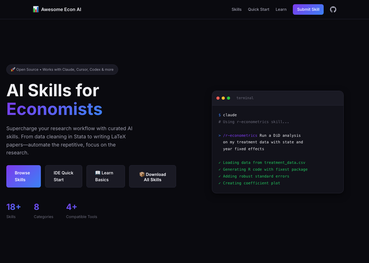 Awesome Econ AI Stuff screenshot